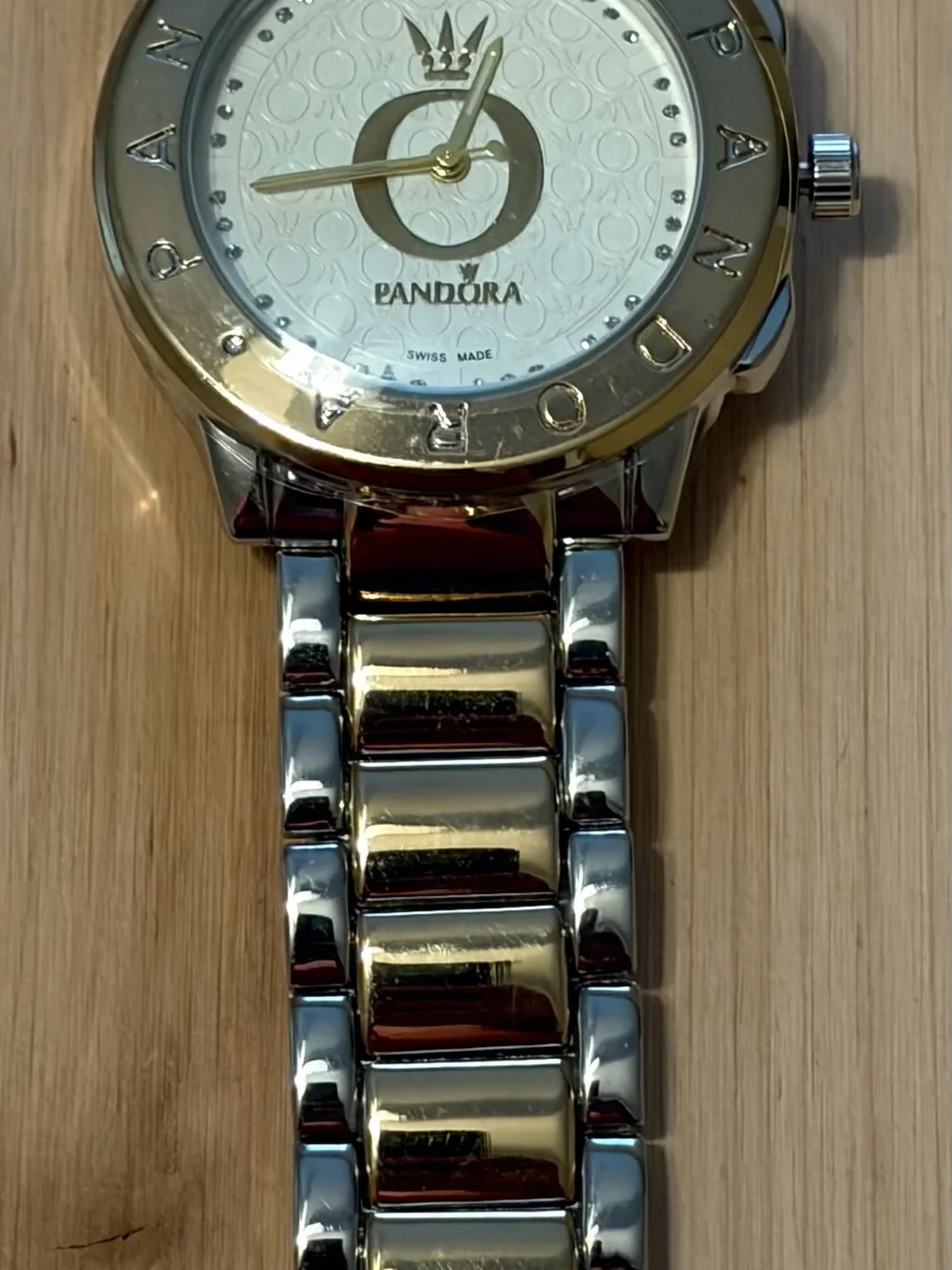Battery-Operated Fashion Watch – Gold & Silver Tone – Crystal Accent